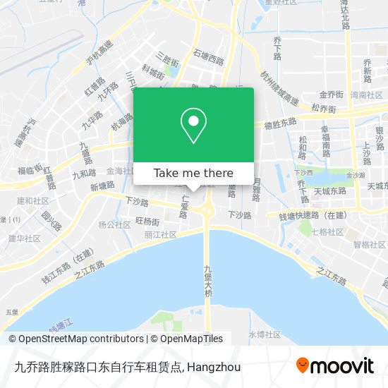 九乔路胜稼路口东自行车租赁点 map