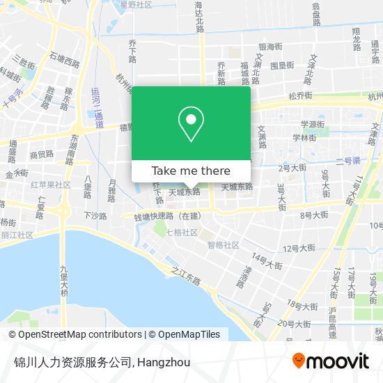 锦川人力资源服务公司 map