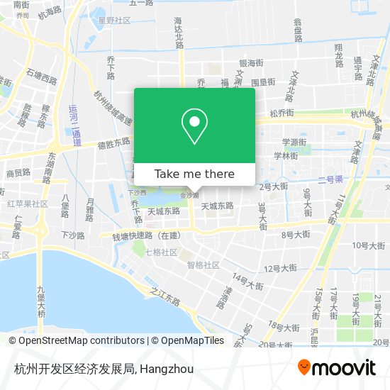 杭州开发区经济发展局 map