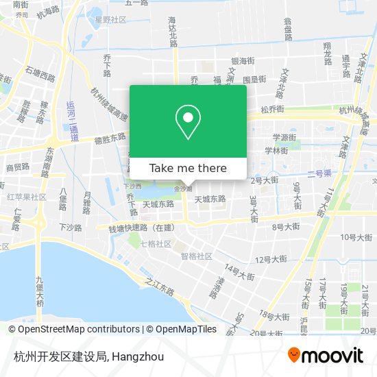 杭州开发区建设局 map