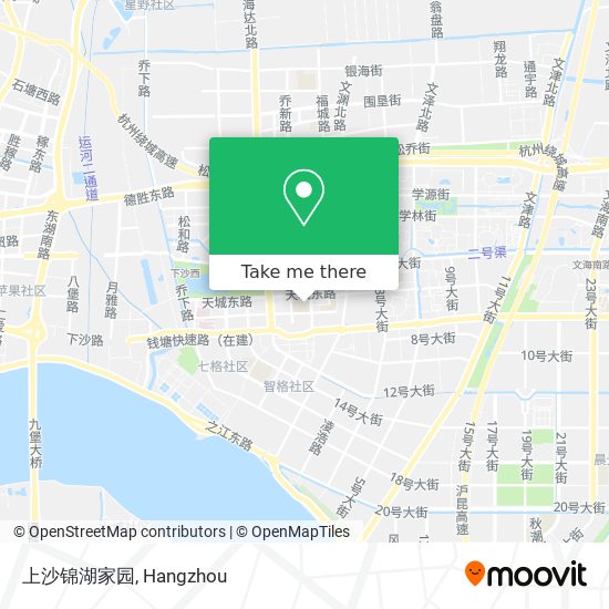 上沙锦湖家园 map