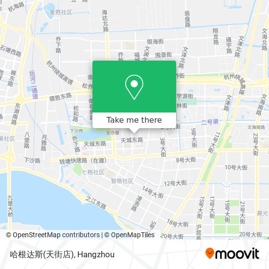 哈根达斯(天街店) map