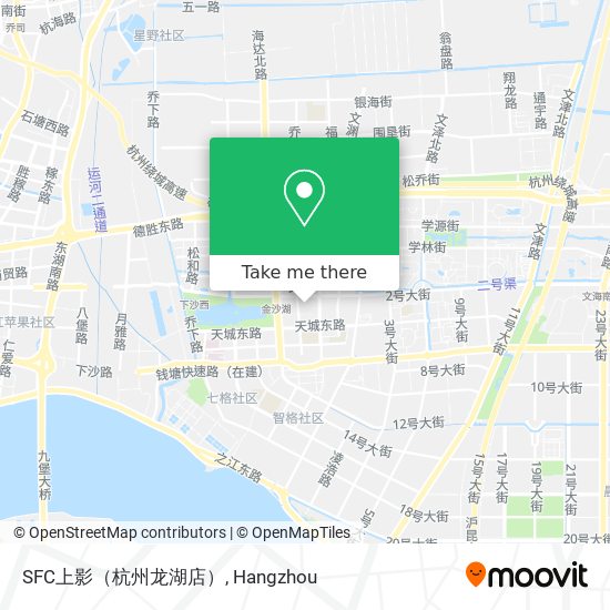SFC上影（杭州龙湖店） map
