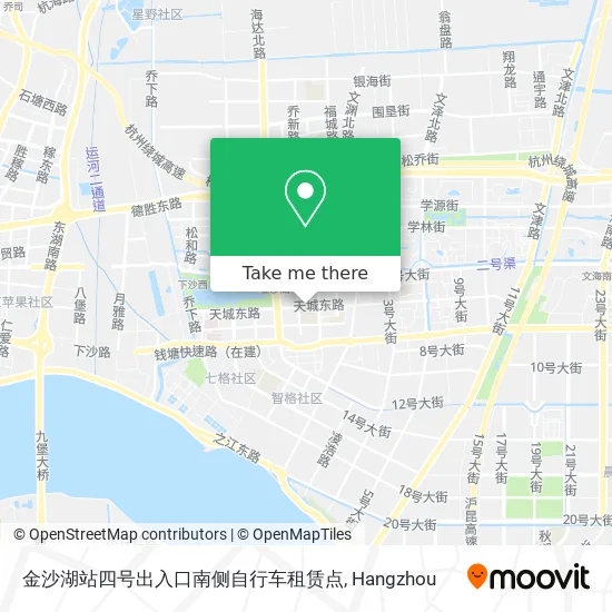金沙湖站四号出入口南侧自行车租赁点 map