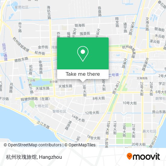 杭州玫瑰旅馆 map