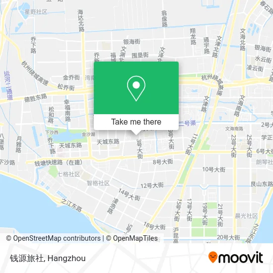 钱源旅社 map