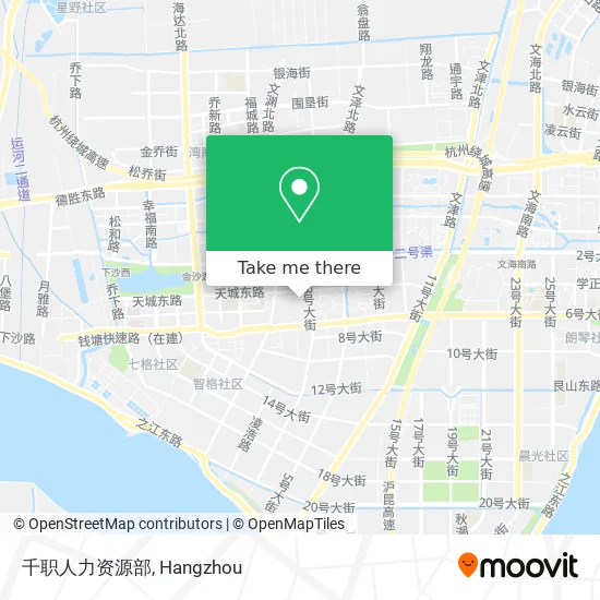 千职人力资源部 map