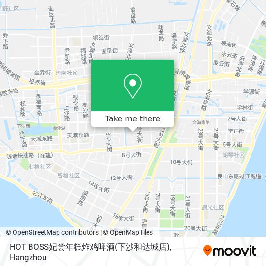 HOT BOSS妃尝年糕炸鸡啤酒(下沙和达城店) map