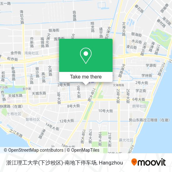 浙江理工大学(下沙校区)-南地下停车场 map