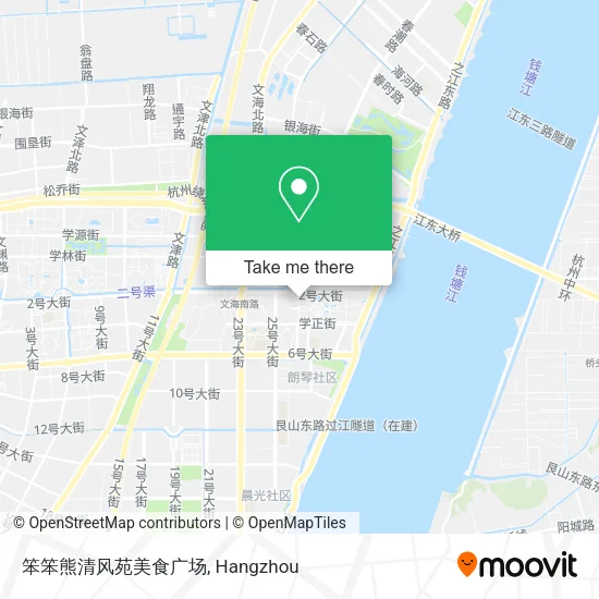 笨笨熊清风苑美食广场 map