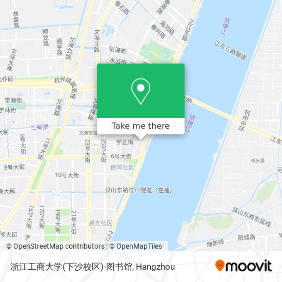 浙江工商大学(下沙校区)-图书馆 map