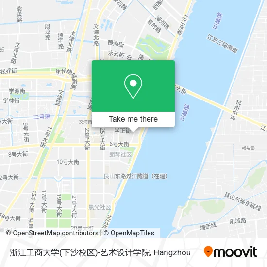 浙江工商大学(下沙校区)-艺术设计学院 map