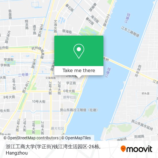 浙江工商大学(学正街)钱江湾生活园区-26栋 map