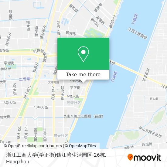 浙江工商大学(学正街)钱江湾生活园区-26栋 map