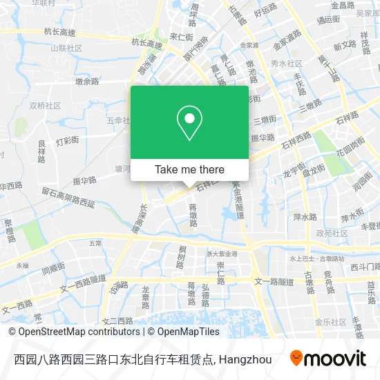 西园八路西园三路口东北自行车租赁点 map