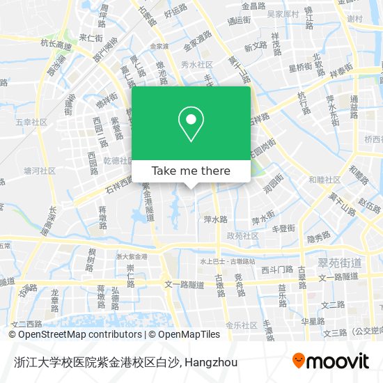 浙江大学校医院紫金港校区白沙 map