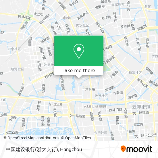 中国建设银行(浙大支行) map