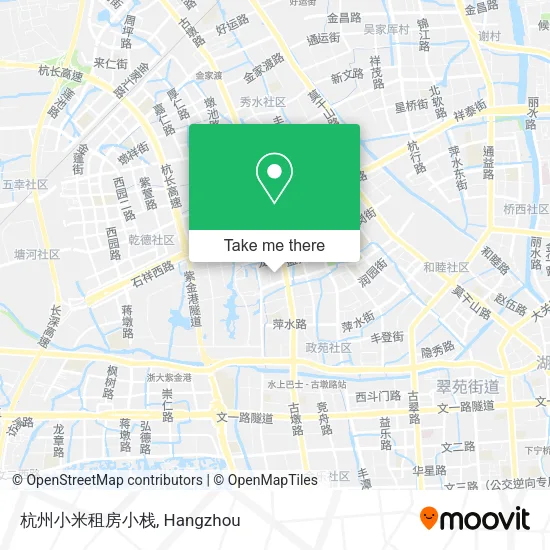 杭州小米租房小栈 map