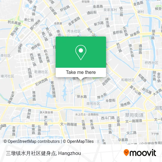 三墩镇水月社区健身点 map