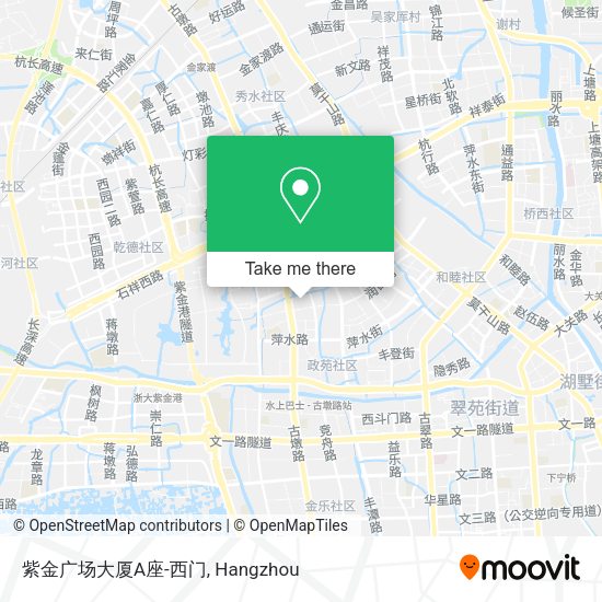 紫金广场大厦A座-西门 map