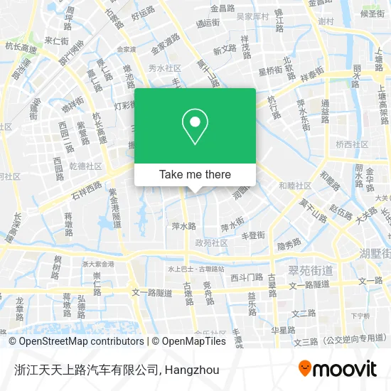 浙江天天上路汽车有限公司 map