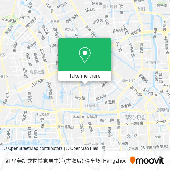 红星美凯龙世博家居生活(古墩店)-停车场 map