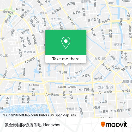 紫金港国际饭店酒吧 map
