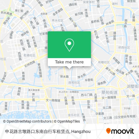 申花路古墩路口东南自行车租赁点 map