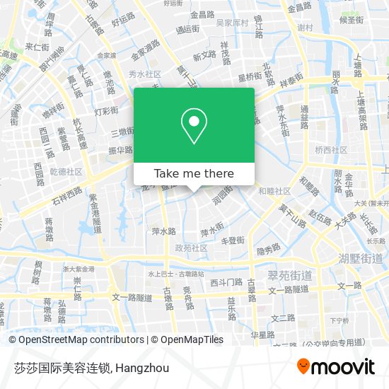 莎莎国际美容连锁 map