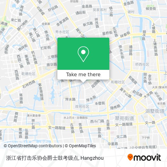 浙江省打击乐协会爵士鼓考级点 map