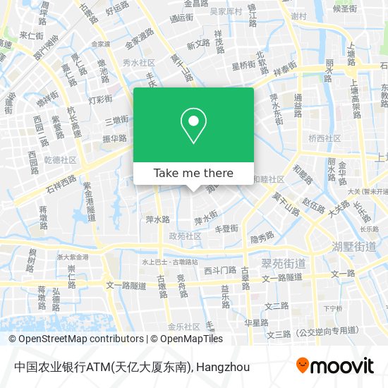 中国农业银行ATM(天亿大厦东南) map