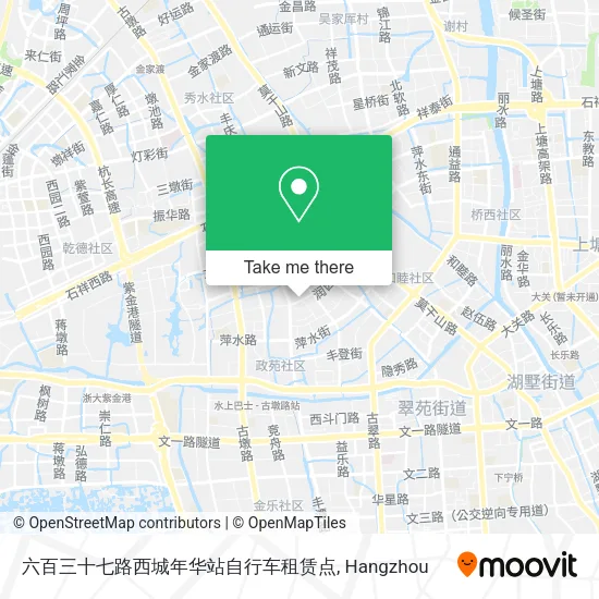 六百三十七路西城年华站自行车租赁点 map
