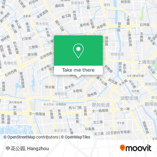 申花公园 map