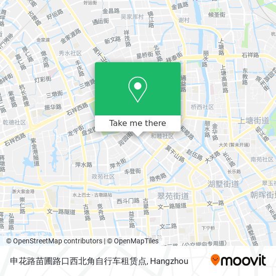 申花路苗圃路口西北角自行车租赁点 map