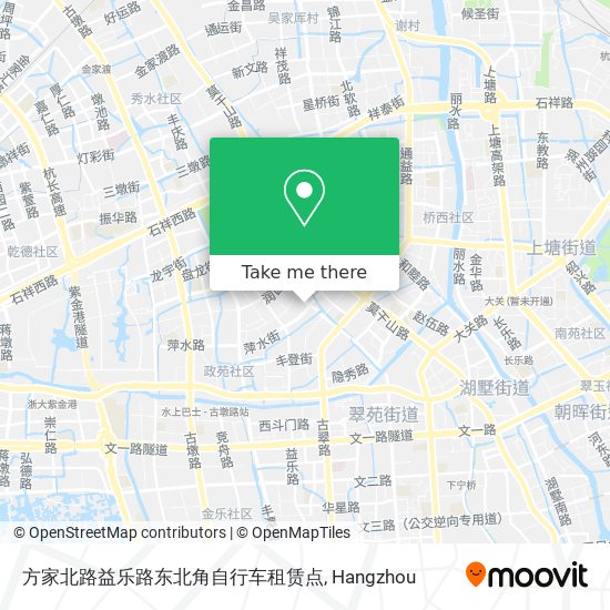 方家北路益乐路东北角自行车租赁点 map