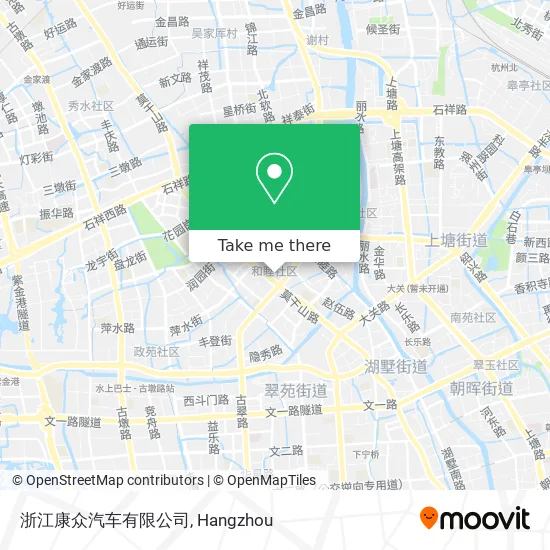 浙江康众汽车有限公司 map
