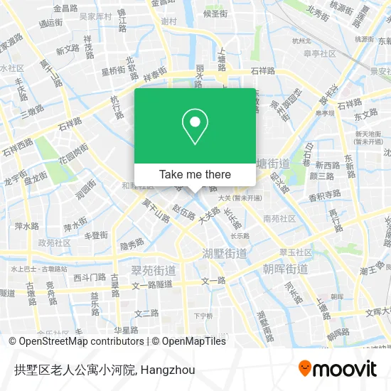拱墅区老人公寓小河院 map