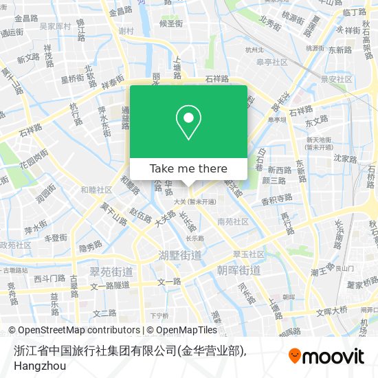 浙江省中国旅行社集团有限公司(金华营业部) map