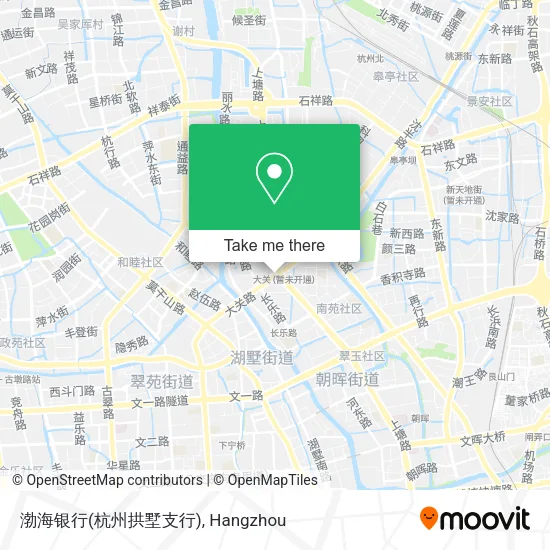 渤海银行(杭州拱墅支行) map
