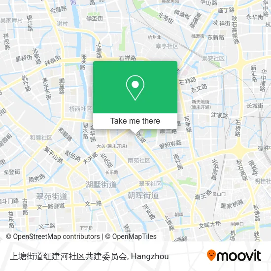 上塘街道红建河社区共建委员会 map