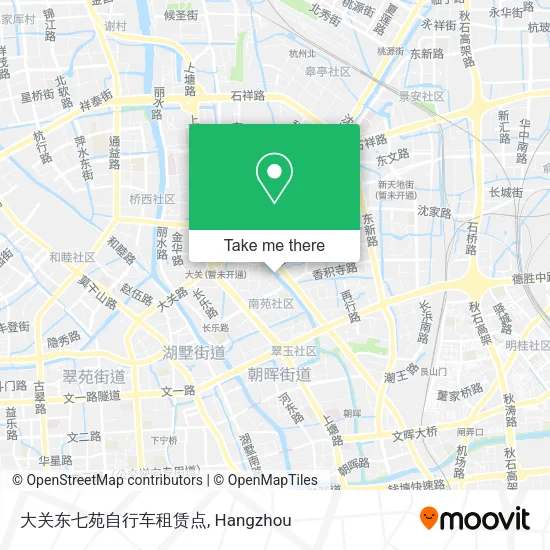 大关东七苑自行车租赁点 map