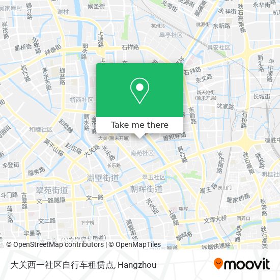 大关西一社区自行车租赁点 map