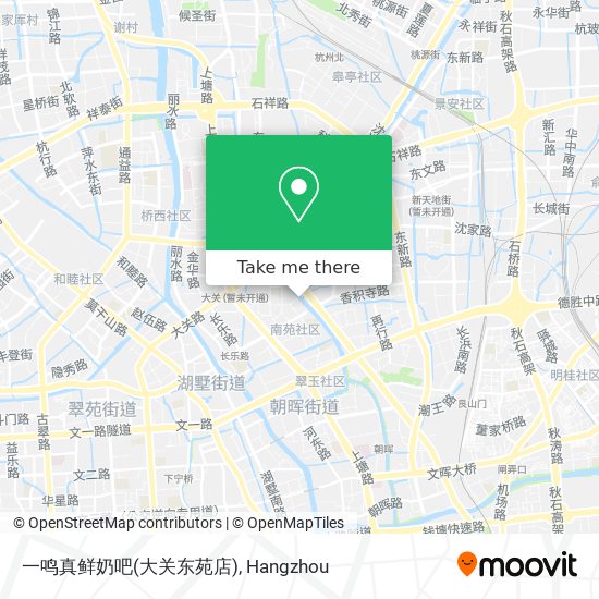 一鸣真鲜奶吧(大关东苑店) map