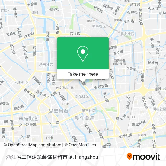 浙江省二轻建筑装饰材料市场 map