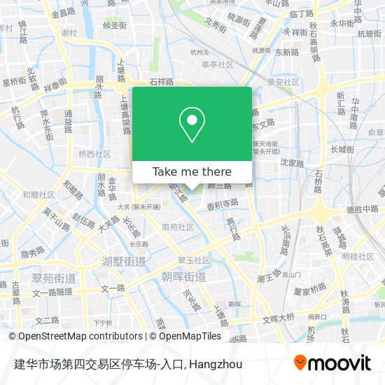 建华市场第四交易区停车场-入口 map