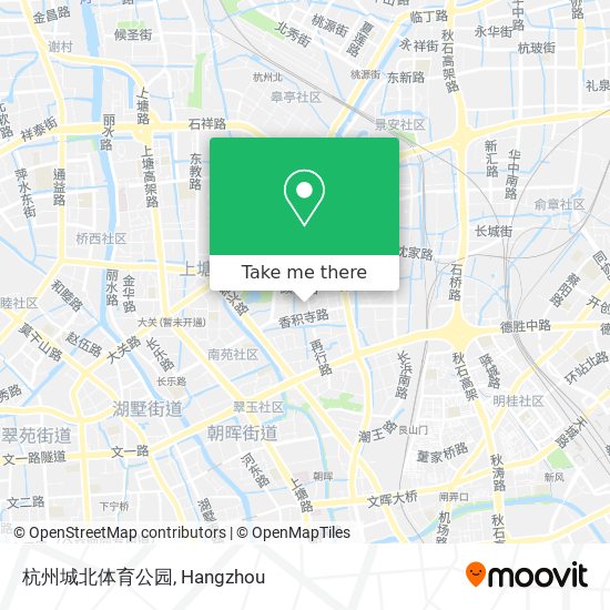 杭州城北体育公园 map