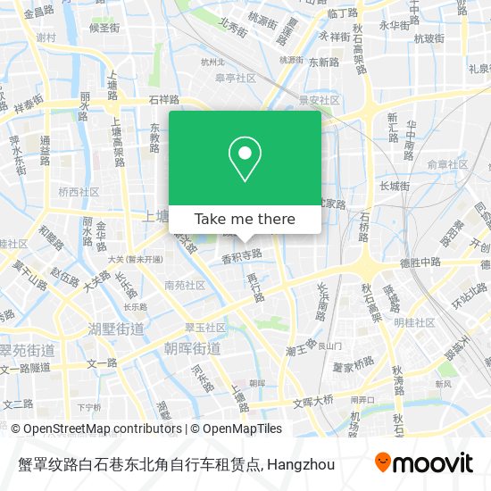 蟹罩纹路白石巷东北角自行车租赁点 map