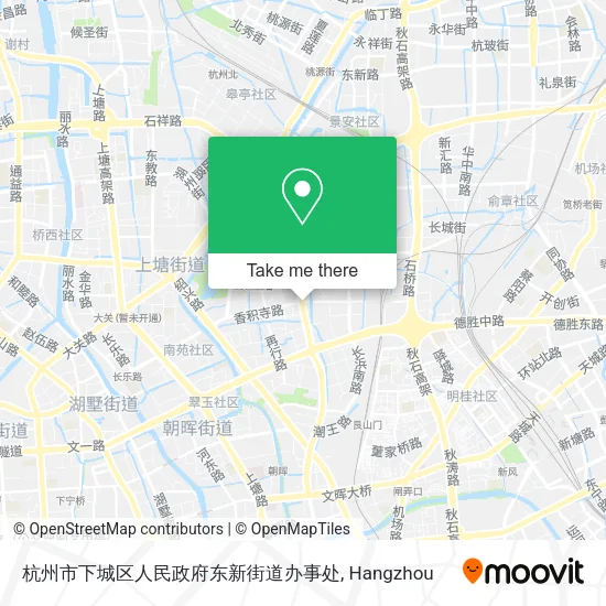 杭州市下城区人民政府东新街道办事处 map