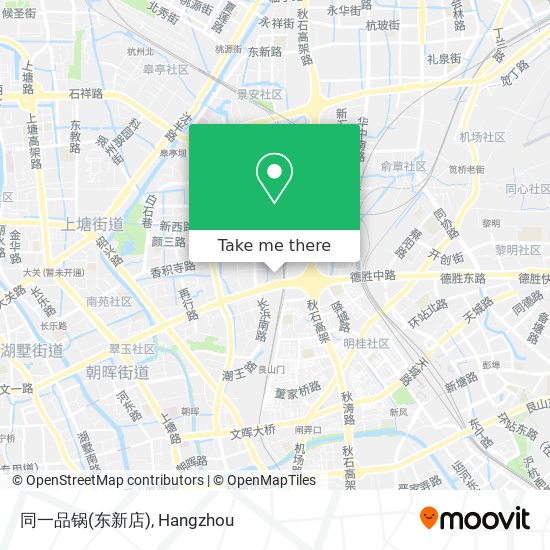 同一品锅(东新店) map