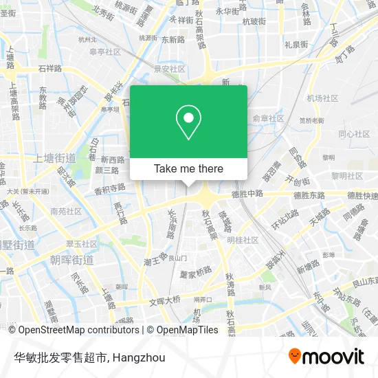 华敏批发零售超市 map